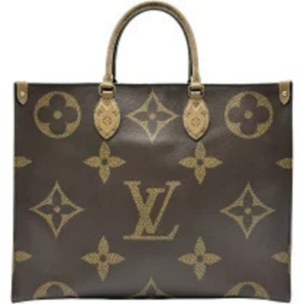 Louis Vuitton On The Go Brown Monogram Giant Reverse Tote Bag
